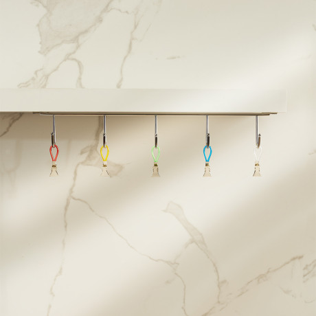 Держатели для полотенец тм VETTA, сталь Q195, ПВХ, нейлон, 5шт