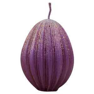 Свеча декоративная "Пасхальное яйцо грань" 5*5*6,5см цвет микс (кратность 3!!!) 5-129 Мультидом