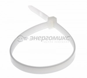 REXANT хомут широкий нейлоновый 300x7.6 мм 100 шт белый, (10!) 07-0302