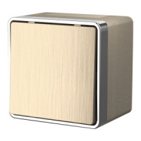 Werkel выкл. ОУ 1 кл. влагозащищенный IP44 Gallant (шампань рифленый) a051040 W5010210