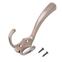 Крючок-вешалка мебельн 3-рожк СТАНДАРТ 306А AC ст. медь Инд. уп. на подвесе(320,40)