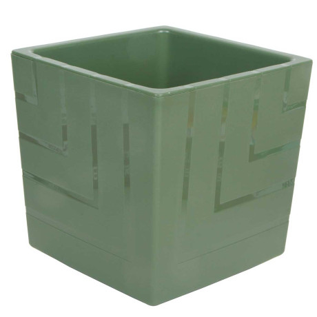 Горшок "Квадро" 1,2л Нефрит КВ12-32 Ливингрин (16)