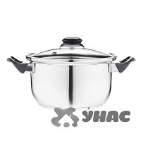 Кастрюля 5,4 л стеклянная крышка. Стрейтон 822-120