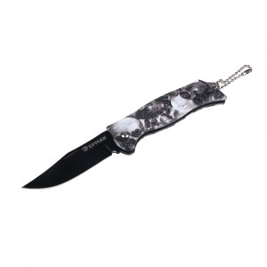ЕРМАК Нож туристический складной, 15,8 см, нерж.сталь, пластик