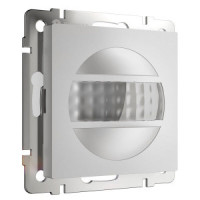 Werkel мех. датчик движения ИК, СУ, 500W 160°  9м, 70x70x34 серебряный матовый IP20 W1155105