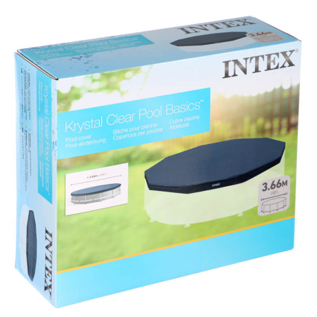 INTEX Круглое покрывало для бассейна d366см, веревочное крепление, 58411/28031