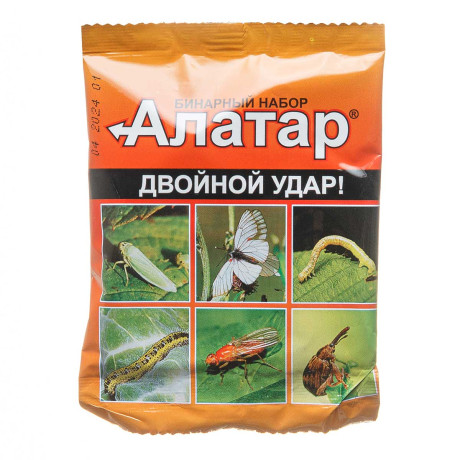 Алатар Двойной удар бинарный набор на 5л (биокил 4мл*1шт + кинмикс 2,5мл*1шт) пакет ВХ х10