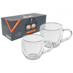 Чашка AROMA, 2*150 мл, набор 2шт, цена за уп., боросилик.стекло 8243 Leonord