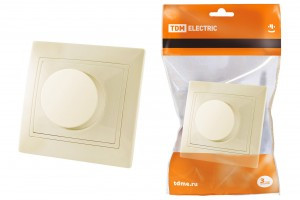 TDM Таймыр диммер поворотн. СУ 1 кл. сл. кость 220В (керам. осн., 600 Вт) (10!) SQ1814-0124