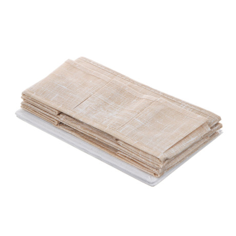 Комплект коробов тм VETTA ЛЁН, текстиль, бежевый, 25х15х12см, 2 шт