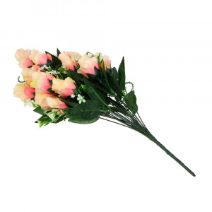 Букет искусственных цветов, пластик, в виде роз, 18 цветков, 3 цвета, арт 03