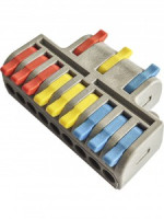 SmartBuy клемма разветв. СМК 222 с рычагом 3х9(0,08-4мм2) 32А, (уп.50шт, цена за шт) SBE-cwcc-3-9