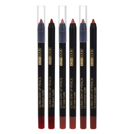 ЮНИLOOK Карандаш устойчивый для создания контура губ, 1,6 гр, 3 тона