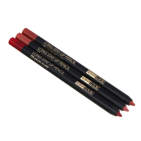 ЮНИLOOK Карандаш устойчивый для создания контура губ, 1,6 гр, 3 тона