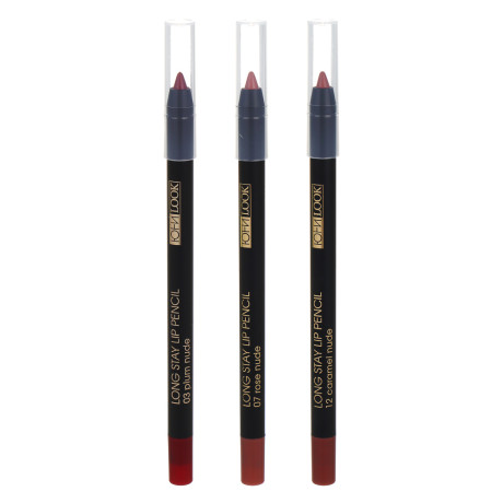 ЮНИLOOK Карандаш устойчивый для создания контура губ, 1,6 гр, 3 тона