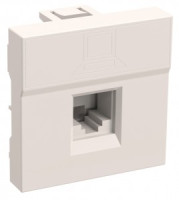 IEK ПРАЙМЕР РКИ-20-00-П роз. СУ 1 мест. комп. RJ-45 UTP кат.5e (на 2 модуля) серия 45х45 белая CKK-4