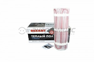 REXANT Classic Теплый пол (нагрев. мат) S=8м2 0,5х16м 1200Вт 2-х жил. экран. шнур 1,5м RNX-8,0-1200