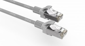 ЭРА Simple коммутац.шнур (патч корд) F/UTP Cat 5e, 3м, экранир. литой серый,  PC-3F-A 6494