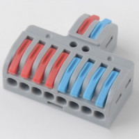 REXANT клемма разветвит. СМК 222 с рычагом 2/8х(0,14-4мм2), 32А (уп.25шт, цена за шт) 07-5231