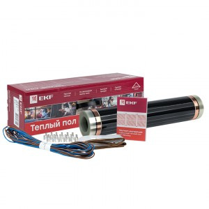 EKF пленочный теплый пол (инфракр.) S=10.0м2 2200Вт (рулон 0.5х20м, 338мкм) 7лет (РФ) Ik-220-2200/0,