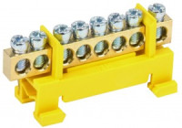 IEK шина PE "земля" на DIN-изол тип "Стойка" ШНИ-6х9-8-С-Ж