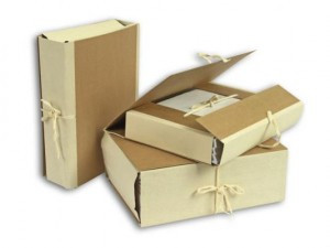 Папка архивная крафт/коленкор Attache 5см 4 зав. 23853