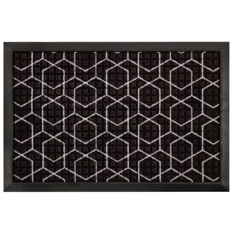 VETTA Коврик придверный, резиновый с ворсом полиэстер, 40x60см, 4 дизайна, арт.1