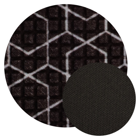 VETTA Коврик придверный, резиновый с ворсом полиэстер, 40x60см, 4 дизайна, арт.1