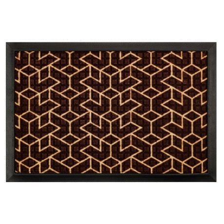 VETTA Коврик придверный, резиновый с ворсом полиэстер, 40x60см, 4 дизайна, арт.1