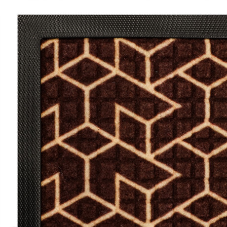 VETTA Коврик придверный, резиновый с ворсом полиэстер, 40x60см, 4 дизайна, арт.1