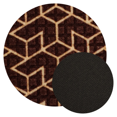 VETTA Коврик придверный, резиновый с ворсом полиэстер, 40x60см, 4 дизайна, арт.1