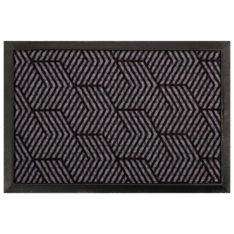 VETTA Коврик придверный, резиновый с ворсом полиэстер, 40x60см, 4 дизайна, арт.1