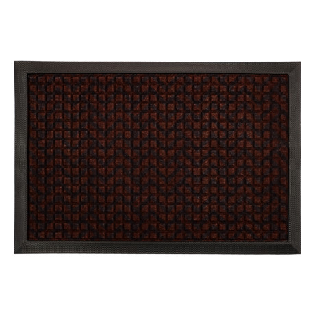 VETTA Коврик придверный, резиновый с ворсом полиэстер, 40x60см, 4 дизайна, арт.1