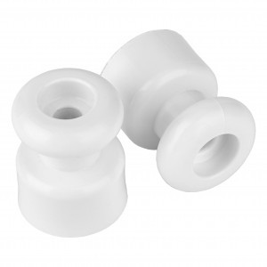 Bylectrica РЕТРО изолятор большой (O19,5-h24,5мм) тер.пласт . БЕЛ. (цена за уп.10шт) ЮЛИГ.757522.016