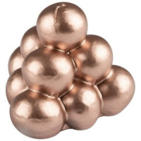 Свеча "Пирамида" нежно-розовая (лак), 8,3x7 см Волшебная страна