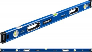 Уровень ЗУБР Эксперт-М магнит, усилен, фрезеров, с рукоятками и зеркальным глазком, 2м zu34572-200