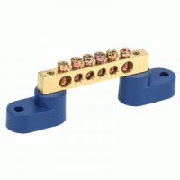 REXANT Шина N &quot;Ноль&quot; (нул.) 6х9мм 6 отв. 100A, инд.шк 11-2325