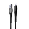 Кабель для зарядки USB(A)-iP BY Богатырь, 2.4А, 1м, Быстрая зарядка, штекер металл, черный
