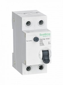 Systeme electric City9 дифф. автоматический выкл. АВДТ 32 2P С32 30мА, тип A, 4,5кА C9D55632