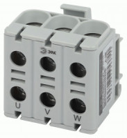 ЭРА клемма силовая вводная тройная КСВ (KE61.03) 3х6-50мм2,145А, серая &quot;L&quot; NO-224-143 65582