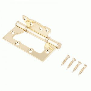 СТАНДАРТ 100х75 2BB BP  2,5мм латунь Петля накладная без врезки 1 шт (100,20)