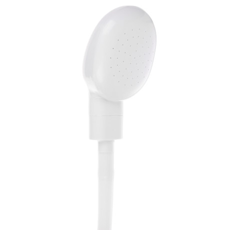 Душевая насадка на кран, набор: шланг и лейка, d=18/28мм, длина: 125см, белый