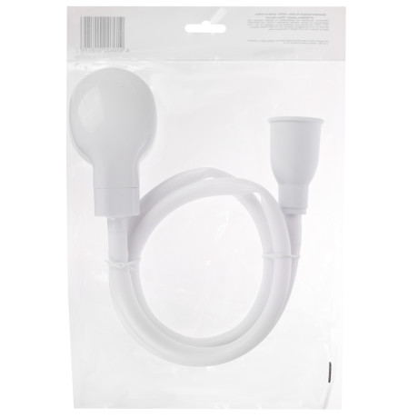 Душевая насадка на кран, набор: шланг и лейка, d=18/28мм, длина: 125см, белый