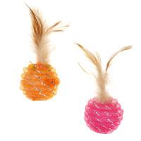 VETTA Игрушка для домашних животных, перья, полипропилен, 5 см