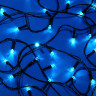СНОУ БУМ Гирлянда эл. вьюн 20м, 200LED, аква, 8 режимов, ПВХ черный, 220В
