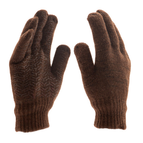 Перчатки трикотажные, двойные, верблюжья и овечья шерсть, ПВХ покрытие, Сибртех