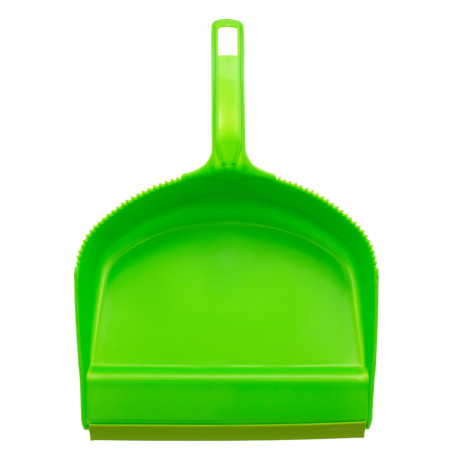Набор: совок с кромкой 330 x 225 мм и щетка-сметка 285 мм, зеленый, Home Palisad