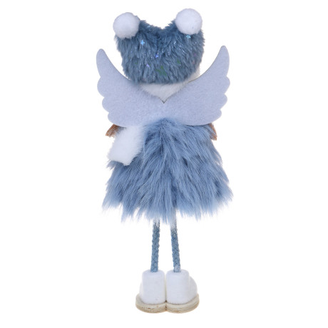 СНОУ БУМ Сувенир Ангелочек 11x4x25 см, полиэстер, синий