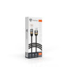 BY Кабель для зарядки Элегант Micro USB, 1м, 3А, быстрая зарядка QC3.0, тканевая оплётка, черный