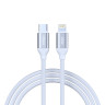 FORZA Кабель для зарядки Лето Type-C - iP, 1м, 2.4А, Быстрая зарядка, 22W, прорез.кабель, пакет